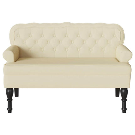 Chesterfield Bänk Kräm 119,5 x 64,5 x 75 cm Konstläder
