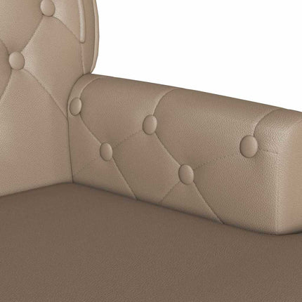 Chesterfield Bänk Cappuccino 119,5 x 64,5 x 75 cm Konstläder