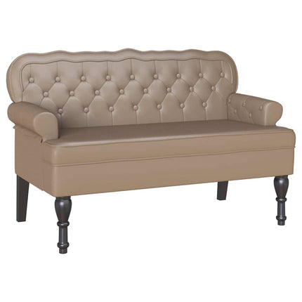 Chesterfield Bänk Cappuccino 119,5 x 64,5 x 75 cm Konstläder