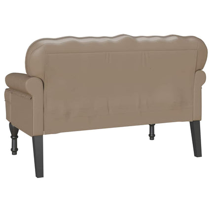 Chesterfield Bänk Cappuccino 119,5 x 64,5 x 75 cm Konstläder