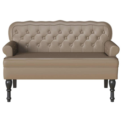 Chesterfield Bänk Cappuccino 119,5 x 64,5 x 75 cm Konstläder