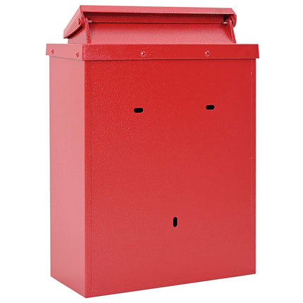 Väggmonterad Brevlåda Röd 29 x 13 x 41 cm Gjutet Aluminium