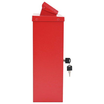 Väggmonterad Brevlåda Röd 29 x 13 x 41 cm Gjutet Aluminium