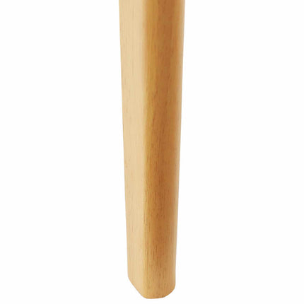 Matstol 2 pcs Naturfärg Massiv Gummiträ