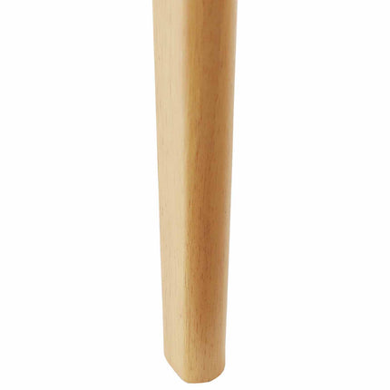 Matstol 2 pcs Naturlig och ljus Massiv Gummiträ