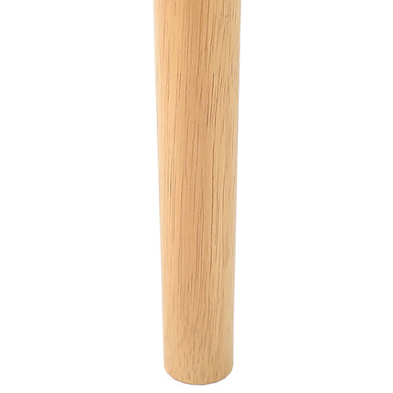 Matstol 2 pcs Naturlig och ljus Massiv Gummiträ