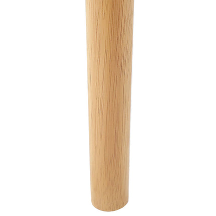 Matstol 2 pcs Naturlig och ljus Massiv Gummiträ