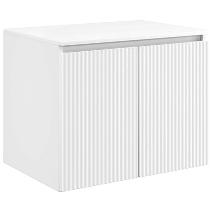 Badrumsskåpsset 3 st Vit 49,5 x 44,5 x 65,5 cm Konstruerat trä