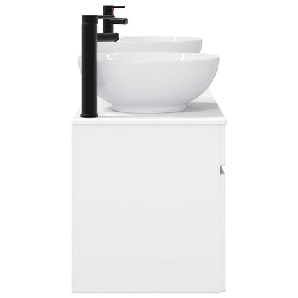 Badrumsskåpsset 3 st Vit 49 x 44,5 x 66,5 cm Konstruerat trä