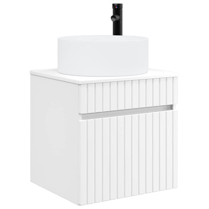 Badrumsskåpsset 3 st Vit 49 x 44,5 x 65,5 cm Konstruerat trä