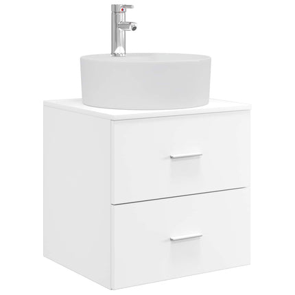 Badrumsskåpsset 3 st Vit 62,5 x 44,5 x 50 cm Konstruerat trä