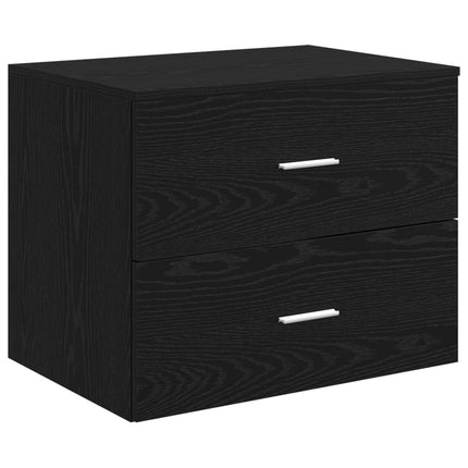 Badrumsmöbelset 3 st Svart 49,5 x 44,5 x 66 cm Konstruerat trä
