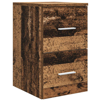 Badrumsmöbelset 3 st Gammalt trä 49,5 x 44,5 x 66 cm