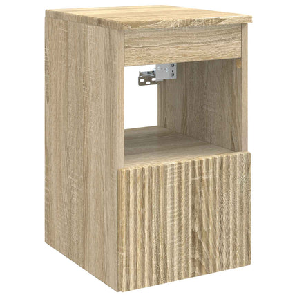 Badrumsmöbelset 5 st Sonoma-ek 33 x 34,5 x 160 cm