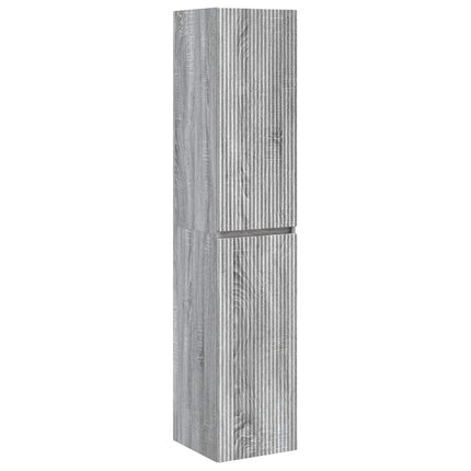 Badrumsmöbelset 5 st Grå Sonoma 33 x 34,5 x 160 cm