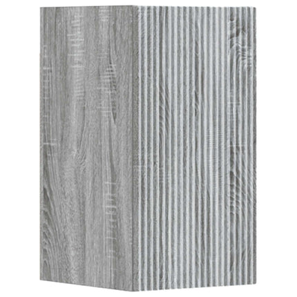 Badrumsmöbelset 3 st Grå Sonoma 33 x 34,5 x 160 cm