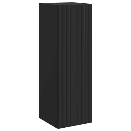 Badrumsmöbelset 3 st Svart 33 x 34,5 x 160 cm Konstruerat trä