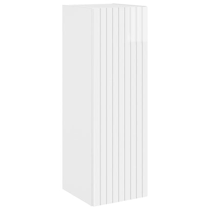 Badrumsmöbelset 3 st Vit högglans 33 x 34,5 x 160 cm