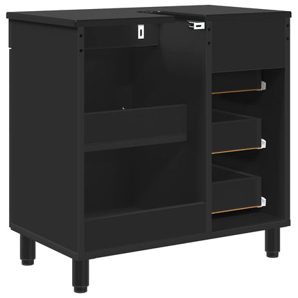 Badrums vaskenhet Svart 60 x 35 x 60 cm Konstruerat trä