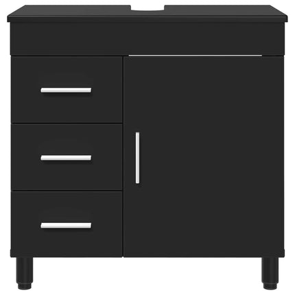 Badrums vaskenhet Svart 60 x 35 x 60 cm Konstruerat trä