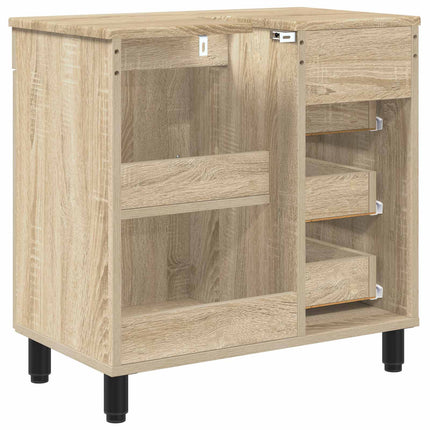 Badrums vaskenhet Sonoma-ek 60 x 35 x 60 cm Konstruerat trä