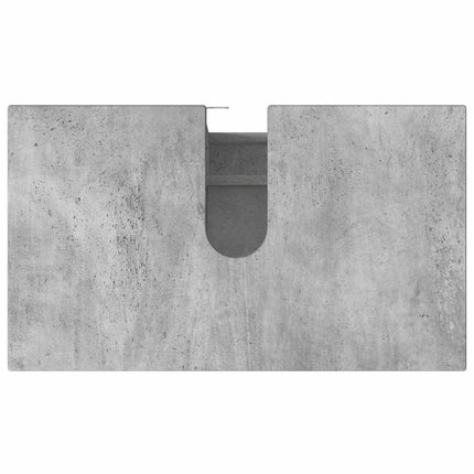 Badrums vaskenhet Betonggrå 60 x 35 x 60 cm Konstruerat trä