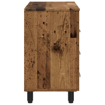 Badrums vaskenhet Gammalt trä 60 x 35 x 60 cm Konstruerat trä