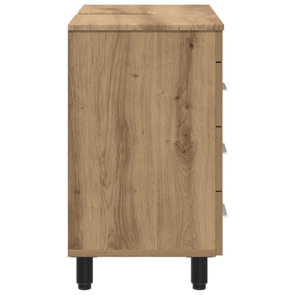 Badrums vaskenhet Artisan-ek 60 x 35 x 60 cm Konstruerat trä