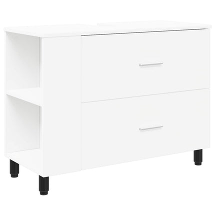 Badrums vaskenhet Vit 80 x 35 x 60 cm Konstruerat trä