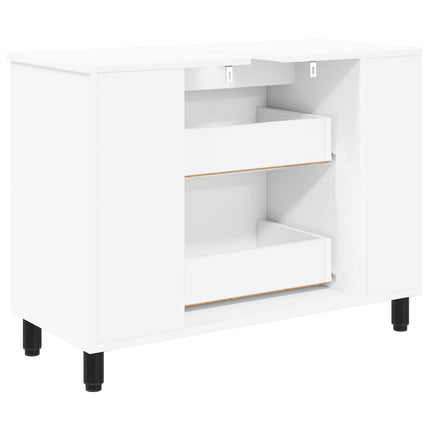 Badrums vaskenhet Vit 80 x 35 x 60 cm Konstruerat trä