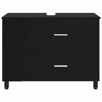 Badrums vaskenhet Svart 80 x 35 x 60 cm Konstruerat trä