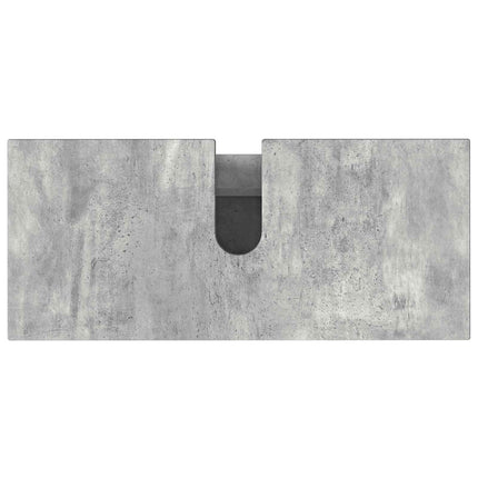 Badrums vaskenhet Betonggrå 80 x 35 x 60 cm Konstruerat trä