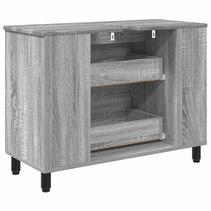 Badrums vaskenhet Grå Sonoma 80 x 35 x 60 cm Konstruerat trä