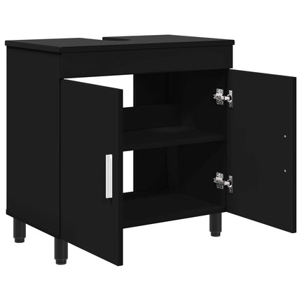 Badrums vaskenhet Svart 60 x 35 x 60 cm Konstruerat trä
