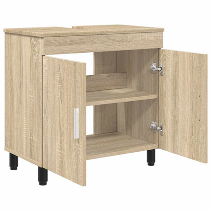 Badrums vaskenhet Sonoma-ek 60 x 35 x 60 cm Konstruerat trä