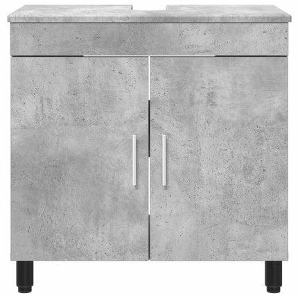 Badrums vaskenhet Betonggrå 60 x 35 x 60 cm Konstruerat trä