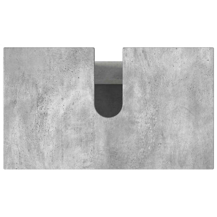 Badrums vaskenhet Betonggrå 60 x 35 x 60 cm Konstruerat trä