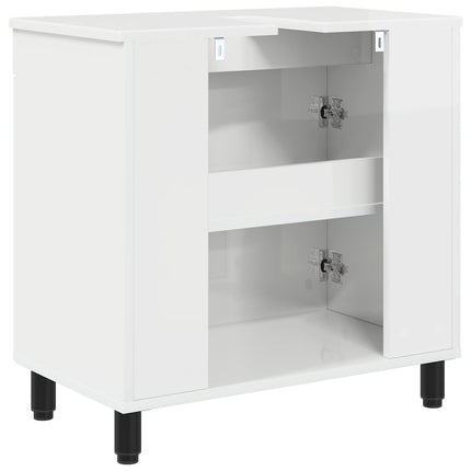 Badrums vaskenhet Vit högglans 60 x 35 x 60 cm Konstruerat trä