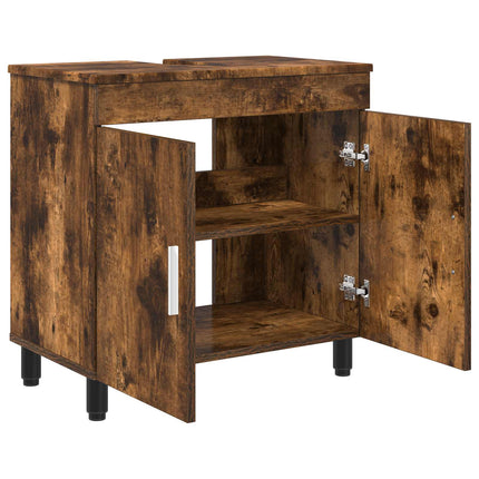 Badrums vaskenhet Rökt ek 60 x 35 x 60 cm Konstruerat trä