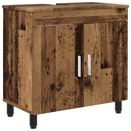Badrums vaskenhet Gammalt trä 60 x 35 x 60 cm Konstruerat trä