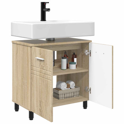 Badrums vaskenhet Sonoma-ek 60 x 35 x 60 cm Konstruerat trä
