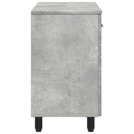 Badrums vaskenhet Betonggrå 60 x 35 x 60 cm Konstruerat trä