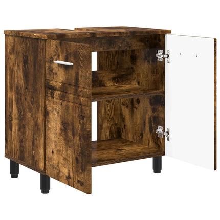 Badrums vaskenhet Rökt ek 60 x 35 x 60 cm Konstruerat trä