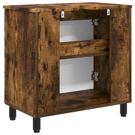 Badrums vaskenhet Rökt ek 60 x 35 x 60 cm Konstruerat trä