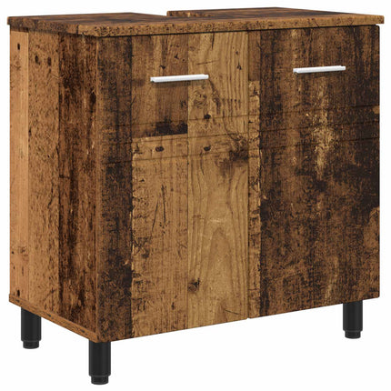 Badrums vaskenhet Gammalt trä 60 x 35 x 60 cm Konstruerat trä