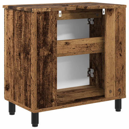 Badrums vaskenhet Gammalt trä 60 x 35 x 60 cm Konstruerat trä