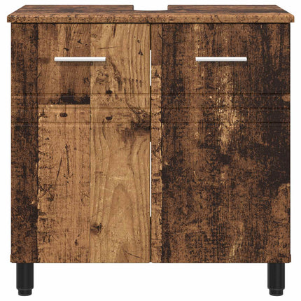 Badrums vaskenhet Gammalt trä 60 x 35 x 60 cm Konstruerat trä