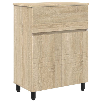 Badrums vaskenhet Sonoma-ek 60 x 35 x 80 cm Konstruerat trä