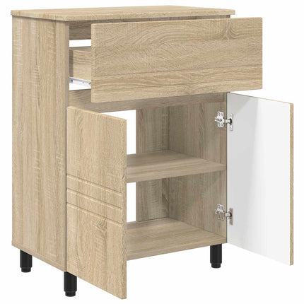 Badrums vaskenhet Sonoma-ek 60 x 35 x 80 cm Konstruerat trä