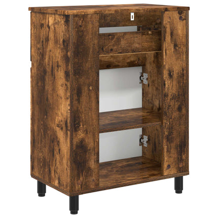 Badrums vaskenhet Rökt ek 60 x 35 x 80 cm Konstruerat trä